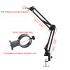 Brilluxa Microscope Boom Stand, Adjustable Camera Bracket and Flexible 360 Arm with 42mm Lens Ring, Foldable Mount for Industrial Microscope Inspection and Workbench Imaging view 3