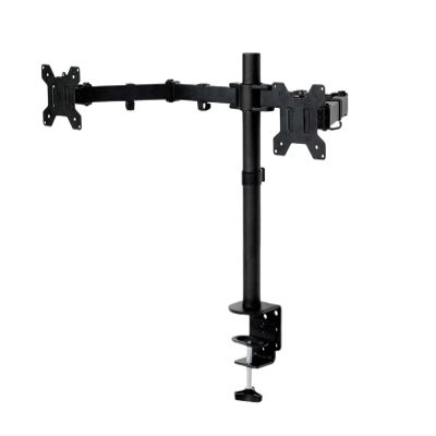 WPTGODGB MS02 Desk Clamp Full Motion 360 Degree Dual Monitor Stand 10"-27" LCD LED Mounting Arm 8kg per Head