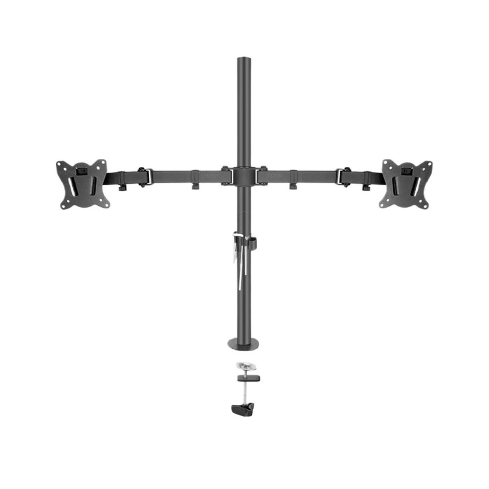AVXANKTG 400mm DL-T902-240 Desktop Stand Full Motion 360 Degree Steel Monitor Stand 10"-27" Clip Base Monitor Mount Arm Load 12kg