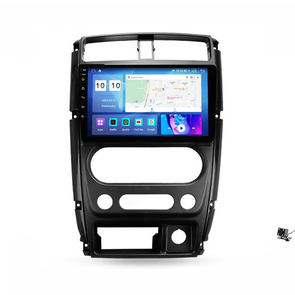 Car-play & Android Auto Car Stereo Receiver, Android 12 Ultra-Thin Car Radio, Compatible with Suzuki Jimny 3 2005-2019, Bluetooth 5.0/5 Sets of UI, 9'' Touchscreen FM RDS SWC Camera,M200s