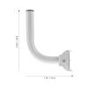 WPTGODGB Adjustable Bracket for mounting loft mounting Pole Stainless Steel Electronic Equipment Suitable for Outdoor Installation view 4