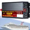 1000W/1600W/2200W/3000W/3500W/4000W/5000W/5500W/6000W/8000W/12000W Pure Sine Wave Power Inverter 12V/24V/48V/60V/72V dc to ac 110V/230V with 2 Socket, LCD Display, for RV,3500W-72Vto220V view 1