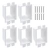MARALANG 5PCS -2 Electrical Outlet Box Extenders with 10PCS Screws, Single Gang Box Extender Outlet Box Extender Electrical Box Extender White, 500456645 view 1