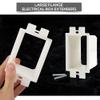 MARALANG 5PCS -2 Electrical Outlet Box Extenders with 10PCS Screws, Single Gang Box Extender Outlet Box Extender Electrical Box Extender White, 500456645 view 3