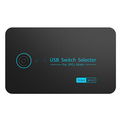 MARALANG 2-In-4-Out USB3.0 KVM Switch with Typec Converter HUB Hub Controller Adapter 5Gbps Shared Keyboard Printing