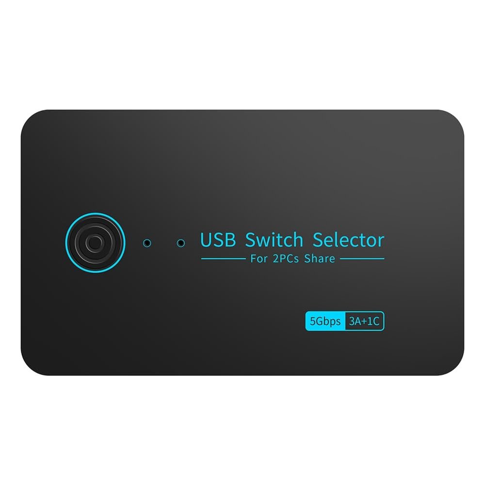 MARALANG 2-In-4-Out USB3.0 KVM Switch with Typec Converter HUB Hub Controller Adapter 5Gbps Shared Keyboard Printing