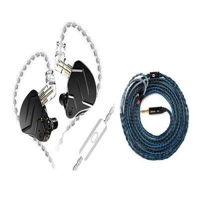 2M Length Long KZ CCA IEM Cable and KZ ZSN PRO X in-Ear Monitor