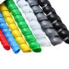 ELLANA spiral protector 8mm to 14mm Cable Wire Protector Cable Organizer Line Protection Sleeve Flexible Pipe Cover Tube Spiral Wrap Winding wraps cable(Green,ID 8mm 5 Meters) view 1