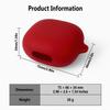 Geiomoo Silicone Case for Anker Soundcore Sport X20, Protective Cover with Carabiner (Red) view 3