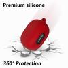 Geiomoo Silicone Case for Anker Soundcore Sport X20, Protective Cover with Carabiner (Red) view 4