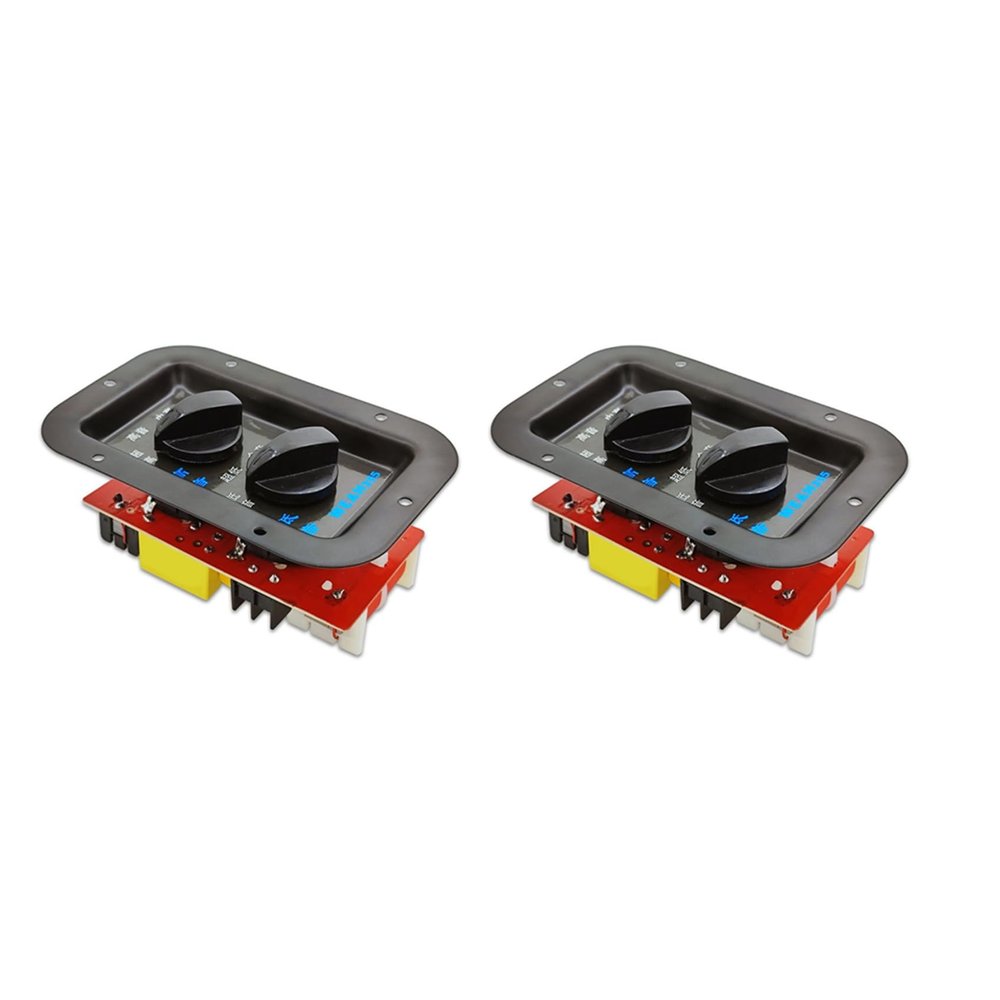 MARALANG 2X 2 Ways 350W Speaker Treble+Bass Frequency Divider Crossovers Speaker Filters DIY for DIY Home Theater, Black, 750143673