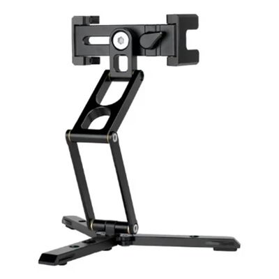 MARALANG Mini Pocket Foldable Tripod for Phone Vertical Horizontal Photograph Expansion Video Light Microphone Photography Vlog Easy Install Easy to Use, Black, 500710996