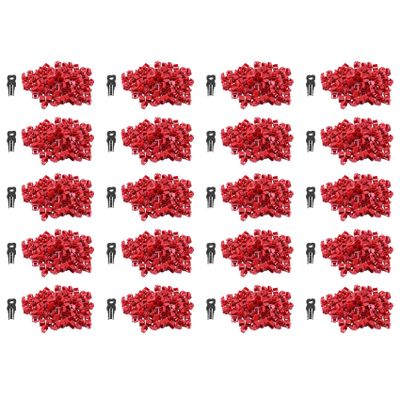 MARALANG 2000Pcs Red RJ45 Port Ethernet LAN Hub Anti Dust Cover Plug Cap Blockout Protector with Proprietary Lock and Key