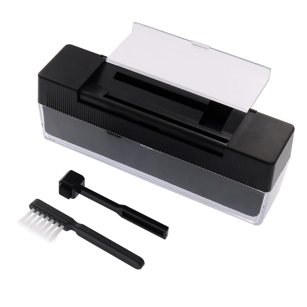 MARALANG 1 Set Anti Static Vinyl Record Cleaner Residues Remover Cleaner for Phonograph Turntable LP Vinyl Records Cleaning Kit, Black, 500708151