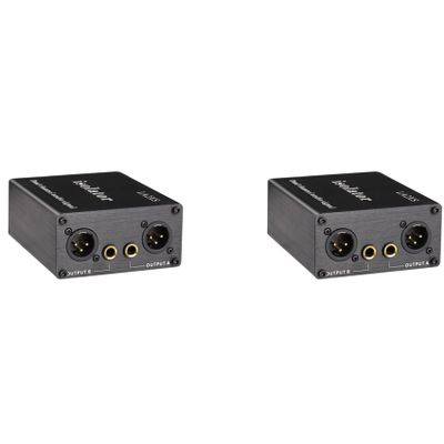 MARALANG 2X LA2XS Audio Isolator Noise Reduction Filter Eliminates Current Noise Dual-Channel 6.5 XLR Mixer Audio Isolators, 750143339