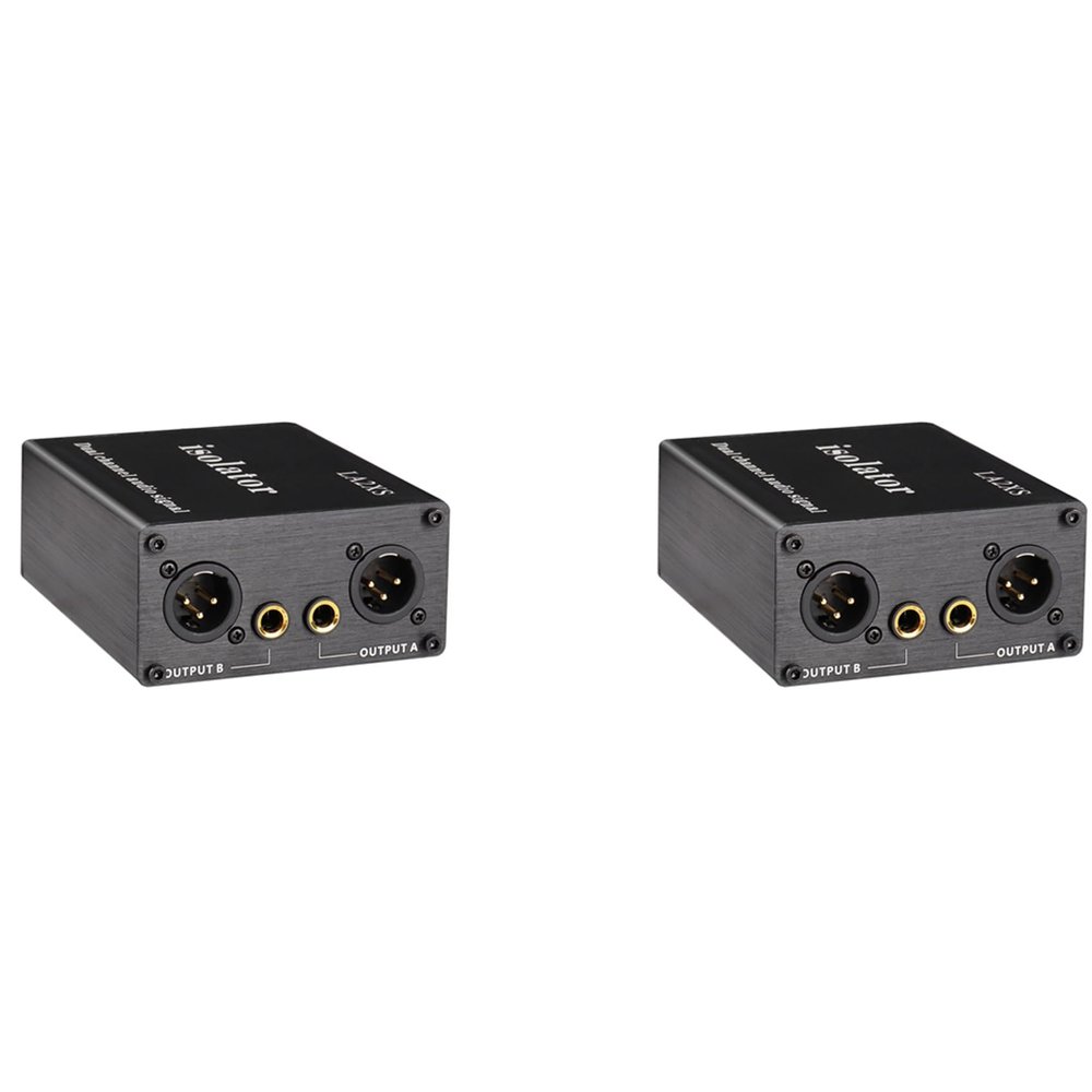 MARALANG 2X LA2XS Audio Isolator Noise Reduction Filter Eliminates Current Noise Dual-Channel 6.5 XLR Mixer Audio Isolators, 750143339