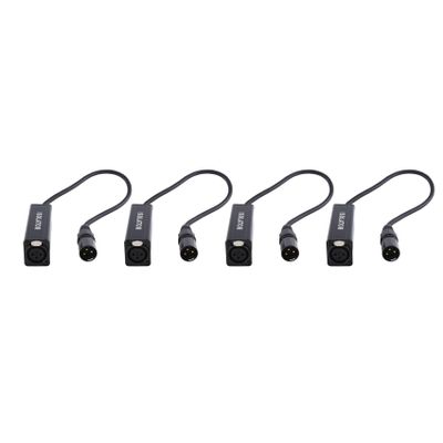 MARALANG 4X Audio Cable Isolator XLR Eliminates Noise Ground Loop Audio Isolator Current Sound Eliminates Noise, Female to Male