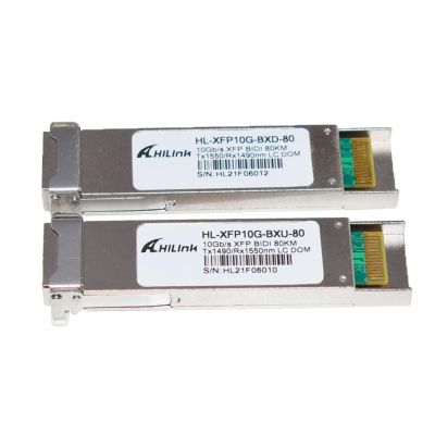 CIZVVEOC Long Distance 10GBASE XFP/SFP 1490/1550nm 80KM Optical Transceiver XFP(1 Pair XFP BIDI)