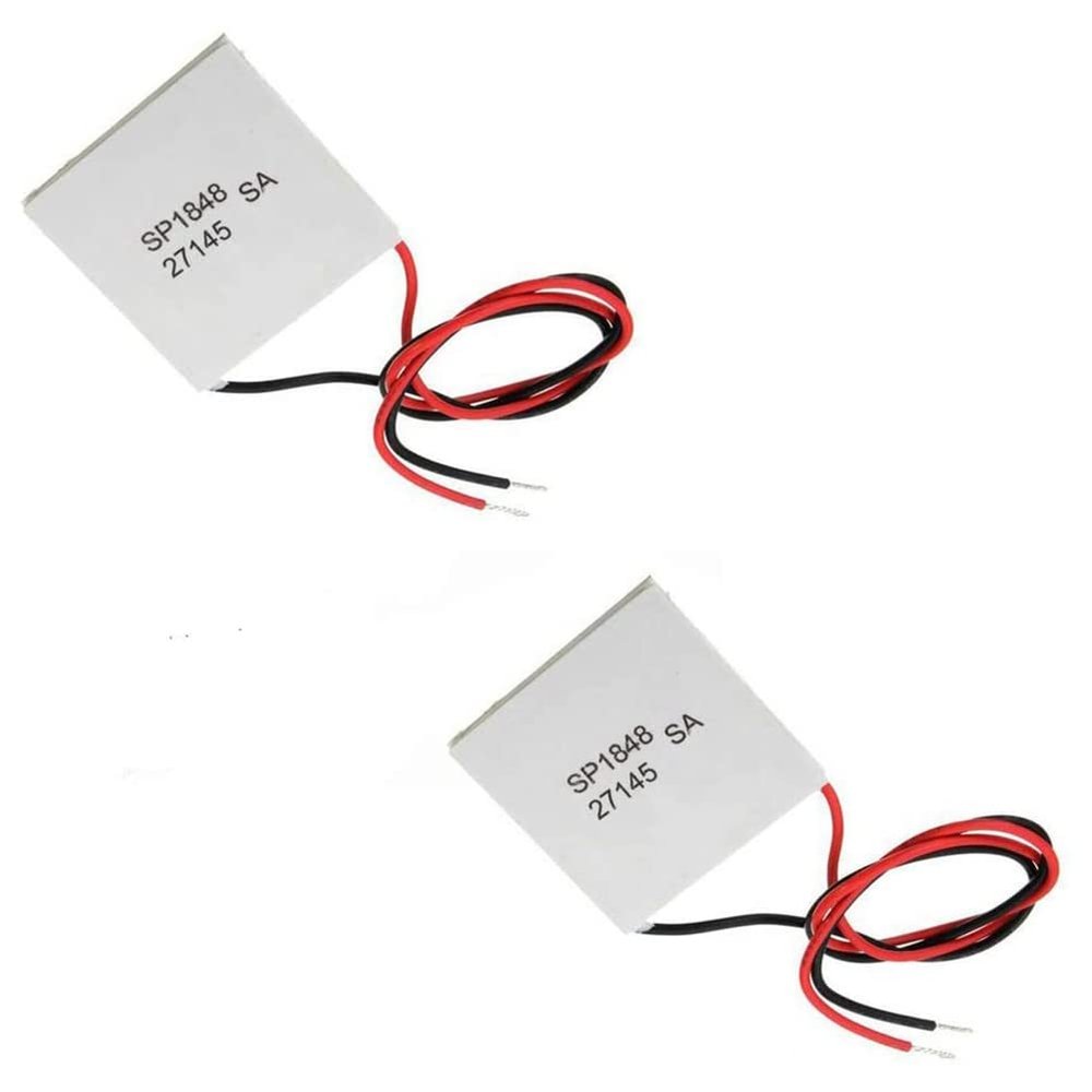 MARALANG 2Pcs 40X40mm Thermoelectric Power Generator SP1848-27145 Peltier TEG Module, White, 500224761