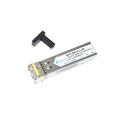 DWFSKZKV 1G 1000BASE-BX Single Fiber 1.25G 20km WDM SFP LC(Tx1550nm-Rx1310nm)