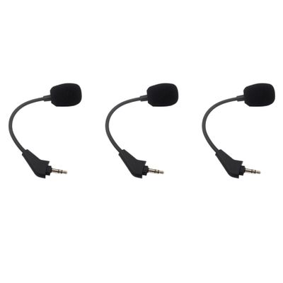 MARALANG 3X Replacement Game Mic Aux 3.5mm Microphone for HS50 Pro HS60 HS70 SE Gaming Headsets Headphones Gooseneck Mic, Black, 750142601