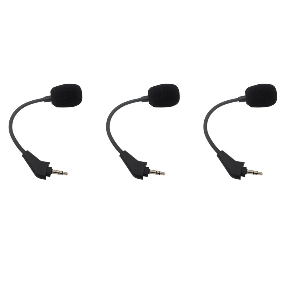 MARALANG 3X Replacement Game Mic Aux 3.5mm Microphone for HS50 Pro HS60 HS70 SE Gaming Headsets Headphones Gooseneck Mic, Black, 750142601