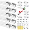 MARALANG Self-Adhesive Cable Duct TV Cable Duct Set Kit TV Cable Organiser, 10 Pieces X 0.4 M, Cable Duct for Cables Cable Duct view 1