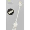 MARALANG 2X 5V 3-Pin Extension Cable for Computer Motherboard 1 Hub Cable Connection Extension ARGB Splitter, White, 750145649 view 2
