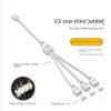 MARALANG 2X 5V 3-Pin Extension Cable for Computer Motherboard 1 Hub Cable Connection Extension ARGB Splitter, White, 750145649 view 4