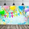 15x10ft Happy Birthday Backdrop Colorful Balloons Photography Background Kids Birthday Party Decorations Banner Boy Girl Women Photoshoot Photo Studio Booth Props view 1