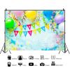 15x10ft Happy Birthday Backdrop Colorful Balloons Photography Background Kids Birthday Party Decorations Banner Boy Girl Women Photoshoot Photo Studio Booth Props view 2