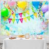 15x10ft Happy Birthday Backdrop Colorful Balloons Photography Background Kids Birthday Party Decorations Banner Boy Girl Women Photoshoot Photo Studio Booth Props view 4