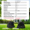 Herdio Outdoor Rock Bluetooth Speakers Wired IPX7 Waterproof 400 Watt Resin Material All Weather for Deck Pool Backyard Patio Garden BBQ (1 Pair Black) view 3