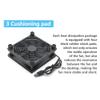 5V USB Router Fan TV Box Cooler 120mm PC DIY Cooler W/Screws Protective net Silent Desktop Fan (Color : Black) view 2