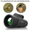12x42 Monocular Telescope for Adults, High Powered HD Compact Monoculars Portable Handheld Telescope with BAK4 Prism FMC Lens for Hiking Bird Watching Camping Travel Concerts view 4