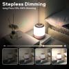 2 Pack Eye Caring Soft Night Light, Touch night light for Baby, Kids and Adults, Small Cute Bedside Lamp, 3 Colors, Dimmable, USB Rechargeable Warm Night Light for Bedrooms, Baby Nursery and Sleep Aid view 3