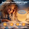 2 Pack Eye Caring Soft Night Light, Touch night light for Baby, Kids and Adults, Small Cute Bedside Lamp, 3 Colors, Dimmable, USB Rechargeable Warm Night Light for Bedrooms, Baby Nursery and Sleep Aid view 4