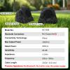 Herdio 8" Outdoor Rock Passive Speakers 600 Watt,IPX7 Waterproof,Hardwired, for Pool,Garden,Deck,Outdoor Activities (Black,Pair) view 2