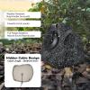 Herdio 8" Outdoor Rock Passive Speakers 600 Watt,IPX7 Waterproof,Hardwired, for Pool,Garden,Deck,Outdoor Activities (Black,Pair) view 3