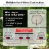 Herdio 8" Outdoor Rock Passive Speakers 600 Watt,IPX7 Waterproof,Hardwired, for Pool,Garden,Deck,Outdoor Activities (Black,Pair) view 4
