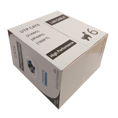 10 colors to choose from-Red Jacket1000ft pull box Category cable, LAN cable, Network cable, CAT6 Solid Bulk Ethernet Cable, 23AWG 4 Pair, Unshielded Twisted Pair (UTP) ,DSX-8000 Certified,550MHz