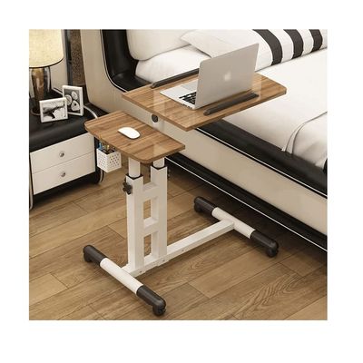 MUYRJLZX Standing Desk Adjustable Laptop Desk with Wheels Overbed Bedside DeskStanding Laptop Desk Tilting Over Bed Table for Home Use or Medical Easy to Move