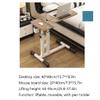 MUYRJLZX Standing Desk Adjustable Laptop Desk with Wheels Overbed Bedside DeskStanding Laptop Desk Tilting Over Bed Table for Home Use or Medical Easy to Move view 2