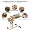 MUYRJLZX Standing Desk Adjustable Laptop Desk with Wheels Overbed Bedside DeskStanding Laptop Desk Tilting Over Bed Table for Home Use or Medical Easy to Move view 3