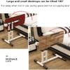 MUYRJLZX Standing Desk Adjustable Laptop Desk with Wheels Overbed Bedside DeskStanding Laptop Desk Tilting Over Bed Table for Home Use or Medical Easy to Move view 4