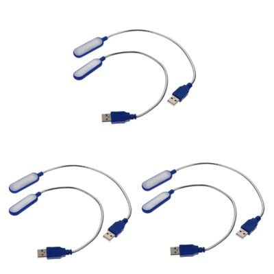 Gadpiparty 6pcs Portable USB Laptop Flexible Reading Light for Home Office Travel and Camping Compact and Lightweight Design No Batteries Required