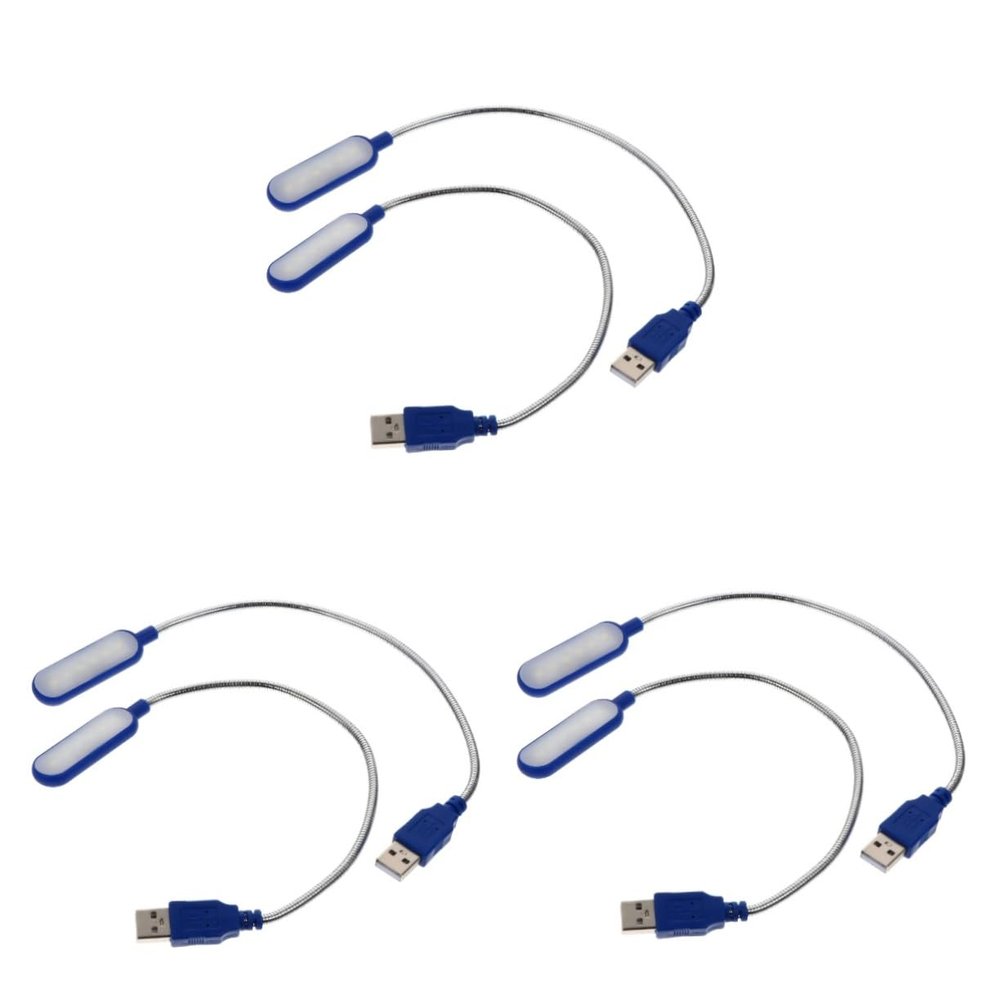 Gadpiparty 6pcs Portable USB Laptop Flexible Reading Light for Home Office Travel and Camping Compact and Lightweight Design No Batteries Required