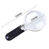 HD 10 Times Handheld Magnifier LED Light Read Service Microscope Portable Reading Mirror Enlarged Mirror (Color : 100mm) view 2