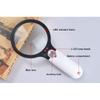 HD 10 Times Handheld Magnifier LED Light Read Service Microscope Portable Reading Mirror Enlarged Mirror (Color : 100mm) view 3