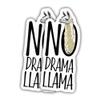 (2pcs) Llama Sticker Llama Lover Decal No Drama Llama Funny Vinyl Stickers Weather-Resistant Stickers for Water Bottles Laptop Window Car 2pcs Size 5" view 1
